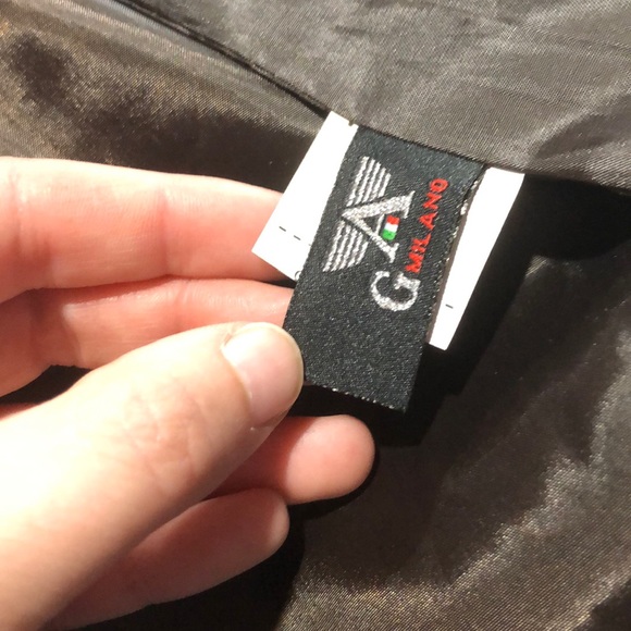 NWT GA Milano brown faux leather jacket size xxl - Picture 8 of 10